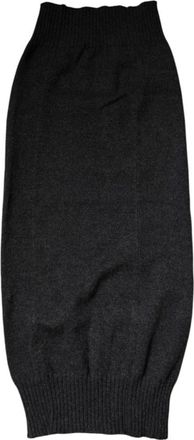 Dolce & Gabbana Accessoires, Heren, Zwart, ONE Size, Cashmere Gebreide Nekwarmer Sjaal