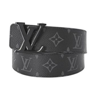 Louis Vuitton Pre-owned Belts, male, Black, Size: ONE SIZE Pre-owned Canvas Belt