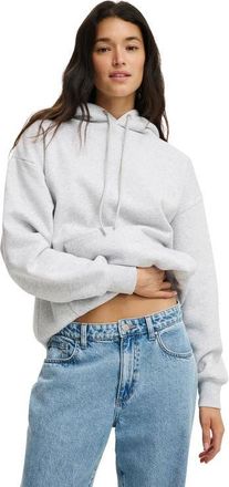 Cotton On Womens Premium Oversized Hoodie in Soft Grey Marle at Nordstrom, Size Xx-Small