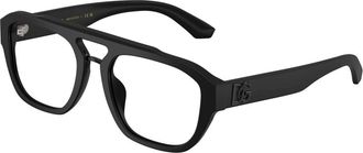 Dolce & Gabbana Glasses, male, Black, 55 MM, Stylish Eyeglasses Dg3415 in Color 2525