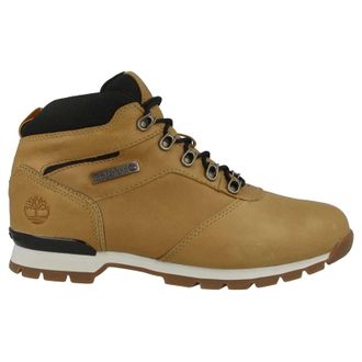 Timberland Splitrock Mid Hiker Leather Textile Mens Ankle Boots - Wheat - Size:UK 12.5