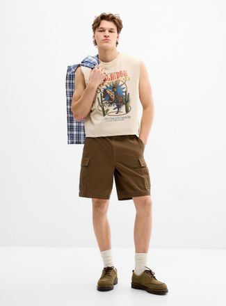 Djab Mens Stretch twill cargo Bermuda Shorts