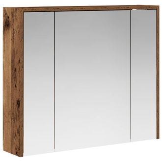vidaXL Armario Con Espejo De Ba&ntilde;o Madera Vieja 73,5 X 16 X 62,5 Cm Vidaxl