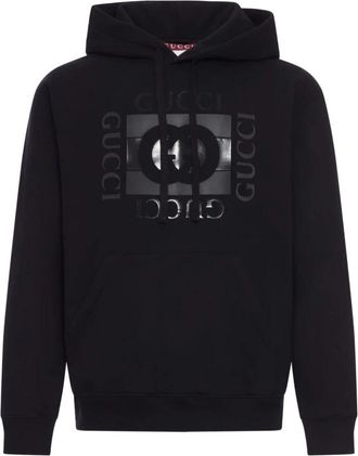 Gucci Hooded Kangaroo Pocket Hoodie - Heren - Hoodies - Zwart - M - Hoodies & sweatvesten