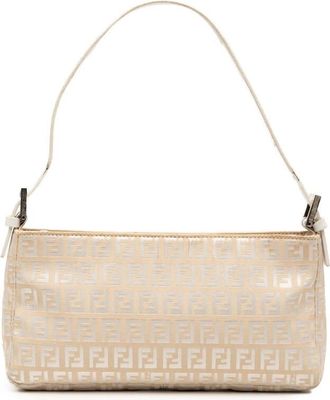 Fendi Pre-owned Fendi Zucchino Canvas Pochette Ladies 2262 8BR042 028
