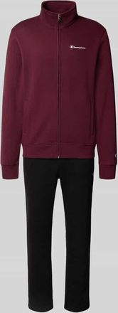 Champion Regular Fit Sweatsuit mit Logo-Print in Bordeaux, Gr&ouml;&szlig;e M