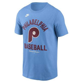 Nike Philadelphia Phillies Cooperstown Nike Mens MLB T-Shirt in Blue | N1994EYPHP-079