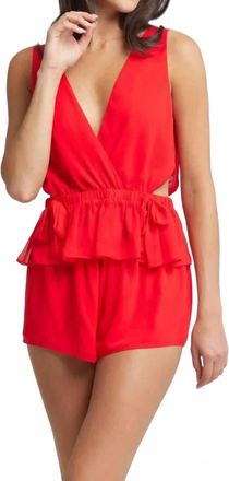 Rya Collection Frida Cami-Tap Pant Set In Cherry Red
