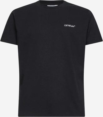 Off-white T-Shirt aus cremefarbener Baumwolle mit Logo