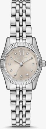 Michael Kors Petite Lexington Pav&eacute; Silver-Tone Watch