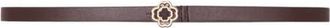 Maje Slim Clover belt in Dark Brown at Nordstrom, Size Large