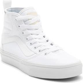 Vans Ashwood High Top Sneaker in Canvas White/white at Nordstrom Rack, Size 7.5