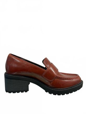Salvia Womens Calf Loafer In Wine