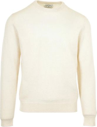 MC2 Saint Barth Ronde hals gebreid - Heren - Ronde hals truien - Wit - M - Truien & Vesten