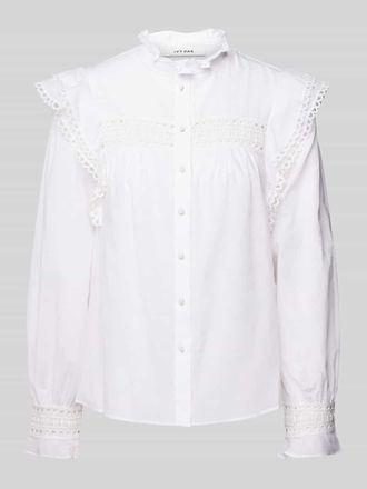IVY OAK Bluse mit Stehkragen Modell EVELINA in Offwhite, Gr&ouml;&szlig;e 34