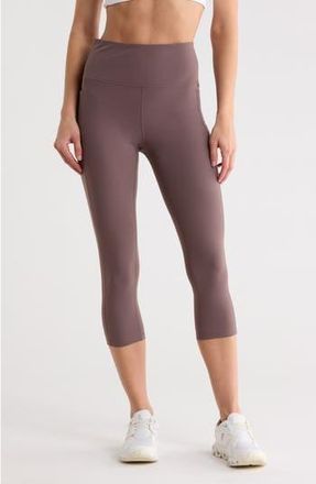 Zella Perform High Waist Pocket 2.0 Crop Leggings in Grey Plum at Nordstrom Rack, Size X-Small