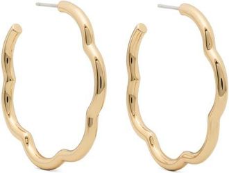 Kate Spade New York wave hoop earrings in Gold at Nordstrom