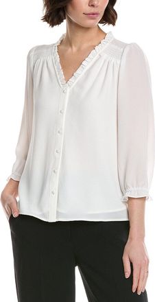 CeCe by Cynthia Steffe Cece 3/4 Sleeve V-Neck Blouse