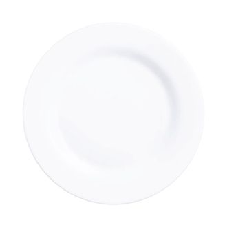 Arcoroc Set 6 platos llanos vidrio blanco 24 cm