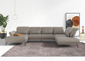 Inosign Wohnlandschaft »Coco U-Form« Sitztiefen-, Arm- und Kopfteilverstellung, Cord-Bezug, Fusshöhe 15 cm