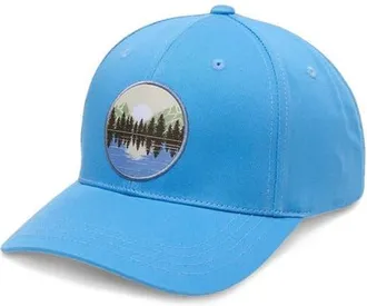 tentree Lake Patch Elevation Hat in Blue Lagoon/sand Stone at Nordstrom