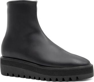 Amalfi By Rangoni Ermanno Platform Wedge Bootie in Black Harley at Nordstrom, Size 8.5