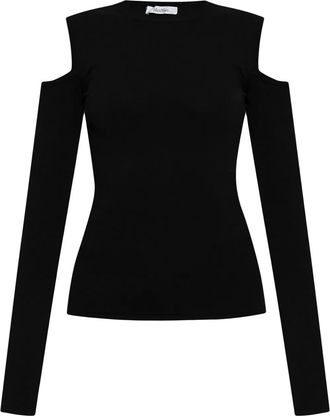 Max Mara Top con dettagli cut-out - Nero