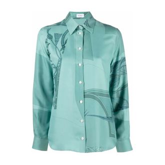 Ferragamo Dames, Blouses & Shirts, Groen, Maat: XS