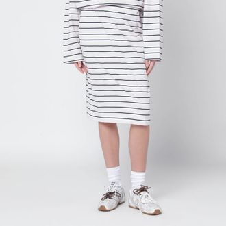 Rotate Lilac striped pencil skirt