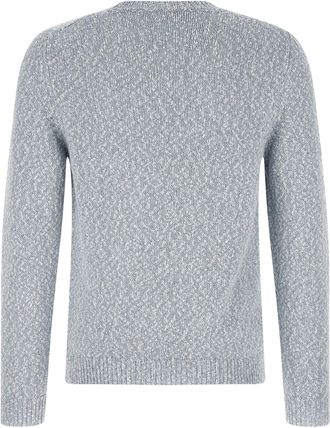Zanone Two-Tone Knit Cotton Sweater - Gray