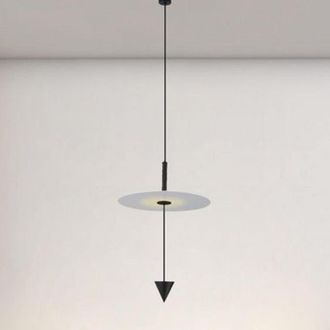 Trade Shop Trade Shop Traesio - Trade Shop - Lampada 12w Luz Led 4000k Disco Bianco &Oslash;23cm Con Nero 32996