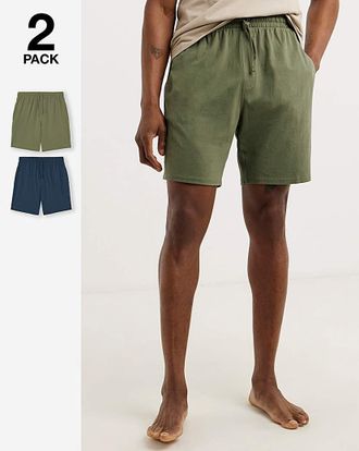 Jacamo 2 Pack Jersey Shorts