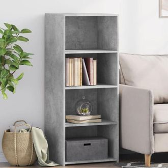 vidaXL vidaXL Credenza Grigio Cemento 50x41x124 cm in Legno Multistrato
