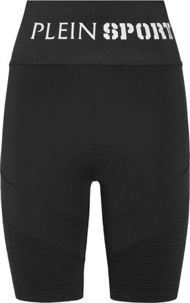 Plein Sport Jogging Cyclist Leggings - Dames - Korte Broeken - Zwart - XS - Polyester - Korte Broeken