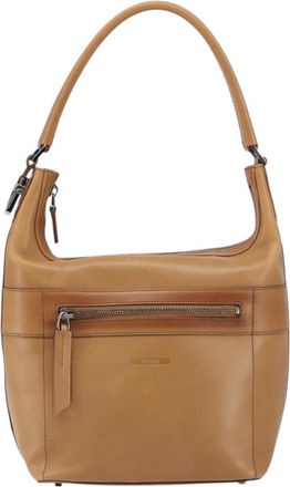 Gucci Vintage Handbag Leather Brown Leather Handbag (Pre-Owned)