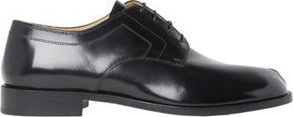 Maison Margiela Gepolijst leren Tabi veterschoenen - Heren - Nette schoenen - Zwart - 45 EU - Leer - Schoenen