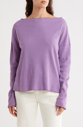 Go Couture Long Sleeve Pullover Sweater in Lavender at Nordstrom Rack, Size Medium