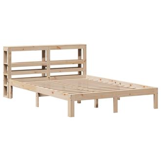 Berkfield Home Beautiful Bed Frame with Headboard without Mattress 140x200 cm in Light Tan