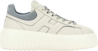 Hogan H-Stripes Lace-Up Leather Sneakers