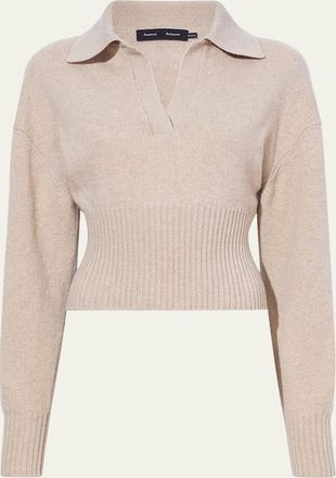 Proenza Schouler Jeanne Johnny Cashmere Wool Sweater