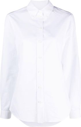 Givenchy long-sleeve cotton shirt - women - Cotton - 36 - White