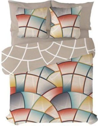 Pierre Cardin Multicolored duvet cover - DONATELLA - Lucas - 90 cm - Cotton - Envelope closure - Abstract pattern