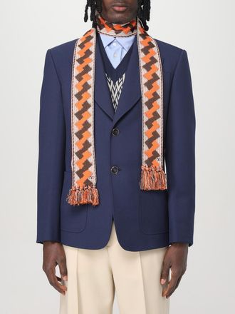 Valentino Garavani Geometrische Wol Sjaal met Franje Details