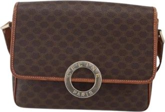 Celine Pre-owned Canvas Vintage Cross Body Bag - Dames - Vintage Schoudertas - Bruin - ONE Size - Vintage