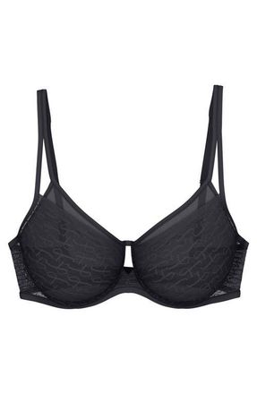 Triumph Signature Sheer Minimizer Bra in Black at Nordstrom, Size 40Dd