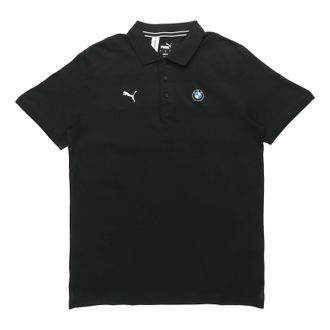 Puma x BMW Motorsport Striped Polo Shirt Black White 598005-01