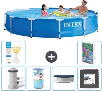 Intex Piscina Con Estructura Redonda - 366x76 Cm - 7-piezas S215
