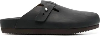 Buttero Schoenen, Heren, Zwart, 40 EU, Leer, Instappers van Leer - Clogs