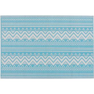 Beliani Beliani - Indoor Outdoor Patio Area Rug 120 x 180 cm Turquoise Synthetic Weave Nagpur