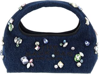 Marc Jacobs The Gem Denim Mini Sack Borse A Mano Blu-Donna